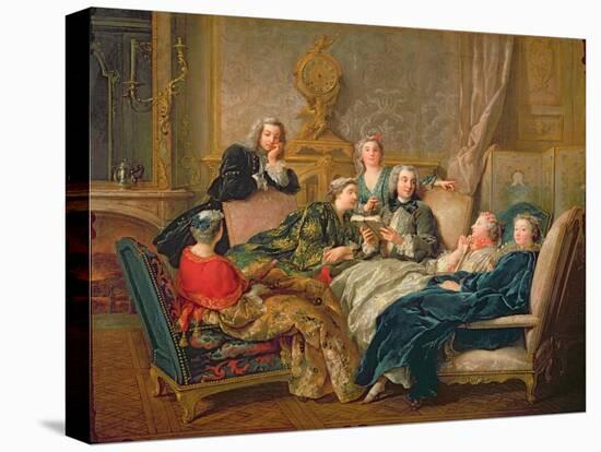 The Reading from Moliere, C.1728-Jean Francois de Troy-Premier Image Canvas