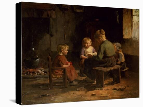 The Reading Lesson-Evert Pieters-Premier Image Canvas