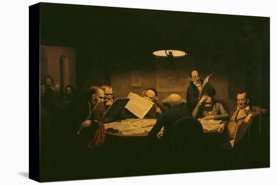 The Reading Room, 1843-Johann Peter Hasenclever-Premier Image Canvas