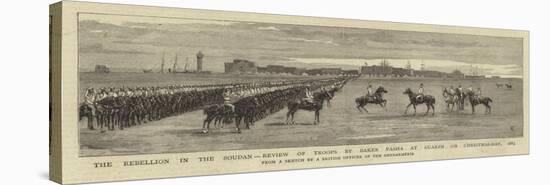 The Rebellion in the Soudan, Reviews of Troops by Baker Pasha at Suakim on Christmas-Day, 1883-null-Premier Image Canvas