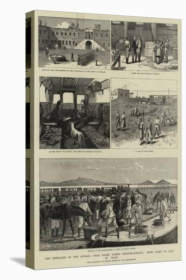 The Rebellion in the Soudan, with Baker Pasha's Reinforcements, from Cairo to Suez by Train-null-Premier Image Canvas