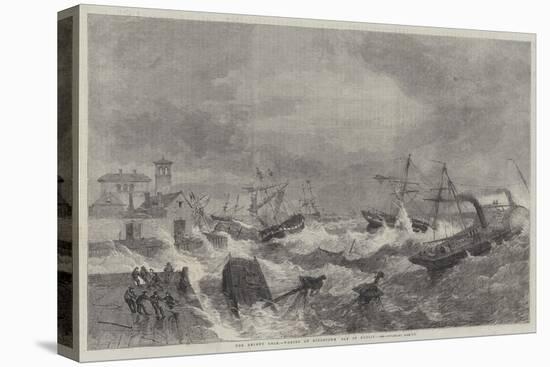 The Recent Gale, Wrecks at Kingstown, Bay of Dublin-George Henry Andrews-Premier Image Canvas