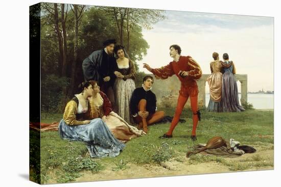 The Recital-Eugen Von Blaas-Premier Image Canvas