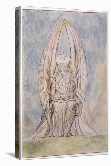 The Recording Angel, Illustration from Canto 19 'Paradiso' of the 'Divine Comedy' by Dante Alighier-William Blake-Premier Image Canvas