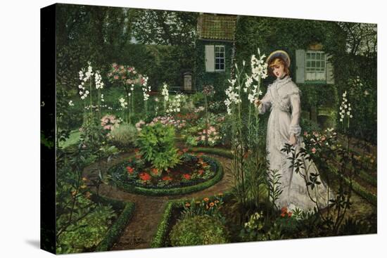 The Rector's Garden, Queen of the Lilies, 1877-John Atkinson Grimshaw-Premier Image Canvas