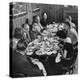 The Rectors Family Having a Few Friends in for a Buffet Supper and Comfortable Evening at Home-Loomis Dean-Premier Image Canvas