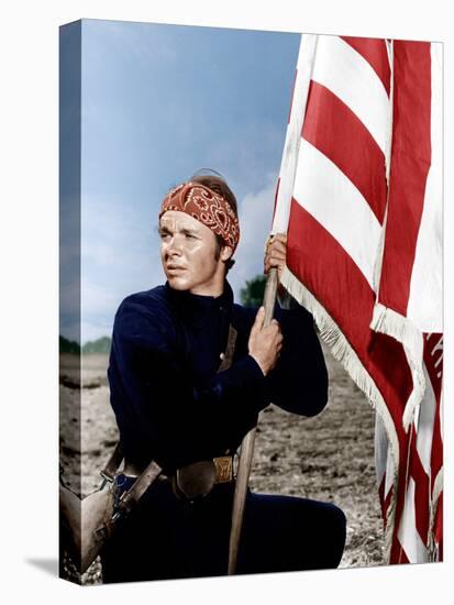 The Red Badge of Courage, Audie Murphy, 1951-null-Stretched Canvas