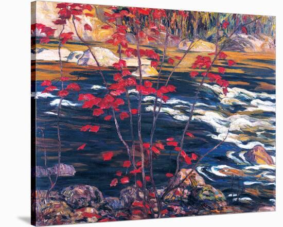 The Red Maple-A^ Y^ Jackson-Stretched Canvas