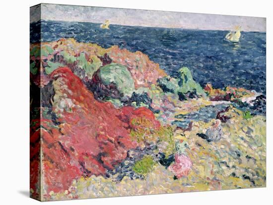 The Red Rocks at Antheor, 1901 (Oil on Canvas)-Louis Valtat-Premier Image Canvas