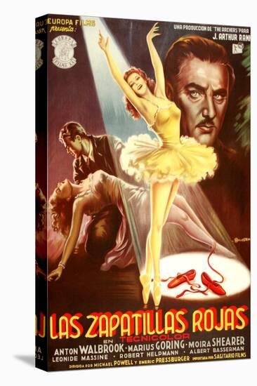 The Red Shoes, (aka Las Zapatillas Rojas), Moira Shearer, Anton Walbrook, 1948-null-Stretched Canvas