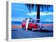 The Red Surf Bus-M Bleichner-Stretched Canvas
