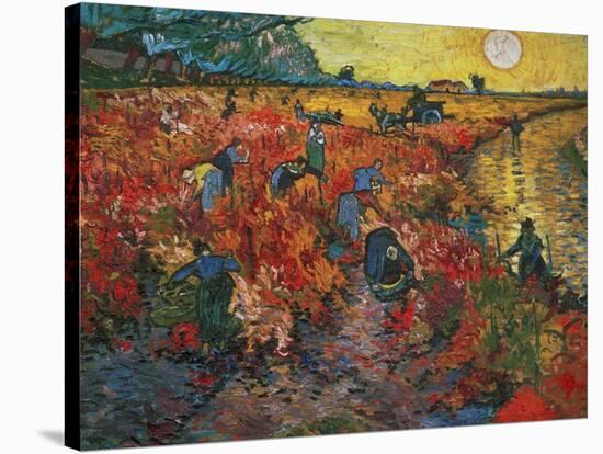 The Red Vineyard at Arles, c.1888-Vincent van Gogh-Premier Image Canvas