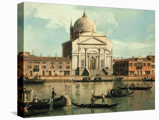 The Redentore and the Church of Saint James, Venice, Italy (Detail)-Canaletto-Premier Image Canvas