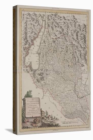 The Region of Verona with the District of Cologna, 1783 (Hand-Coloured Etching)-Antonio Zatta-Premier Image Canvas