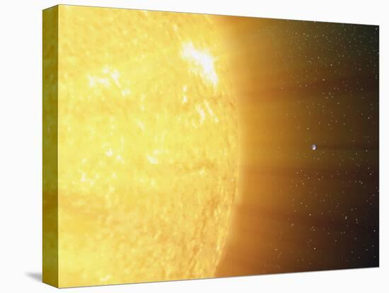 The Relative Sizes of the Sun And the Earth-Stocktrek Images-Premier Image Canvas