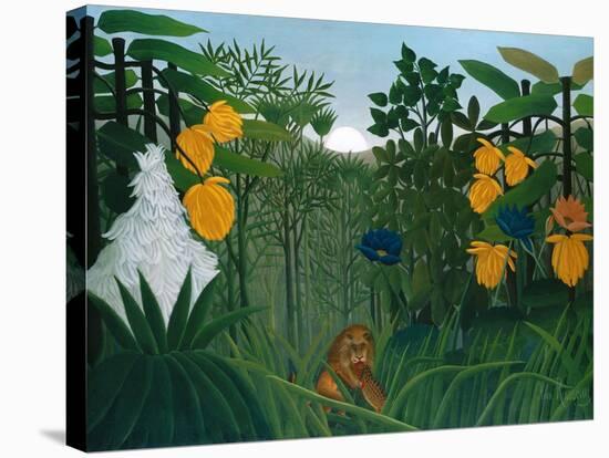 The Repast of the Lion-Henri Rousseau-Stretched Canvas