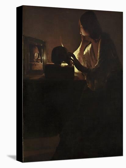 The Repentant Magdalen, 1635-40-Georges de la Tour-Premier Image Canvas