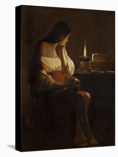 The Repentant Mary Magdalene-Georges de La Tour-Premier Image Canvas