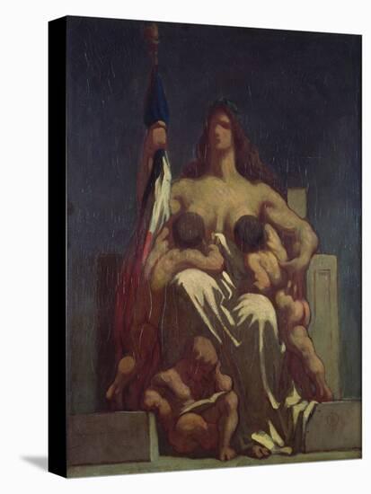 The Republic (Sketch), 1848 (Oil on Canvas)-Honore Daumier-Premier Image Canvas