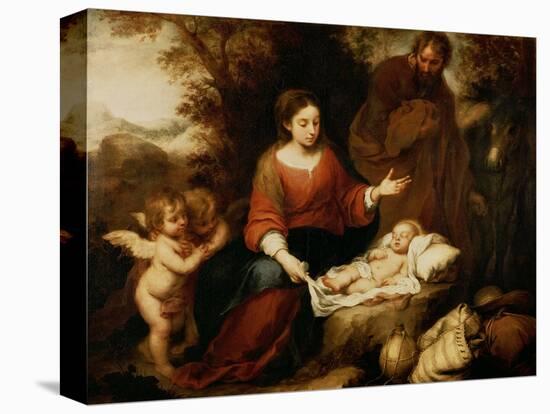 The Rest on the Flight Into Egypt-Bartolome Esteban Murillo-Premier Image Canvas