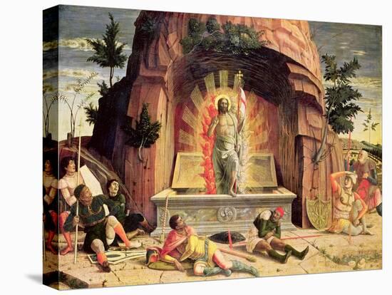 The Resurrection, Right Hand Predella Panel from the Altarpiece of St. Zeno of Verona, 1456-60-Andrea Mantegna-Premier Image Canvas