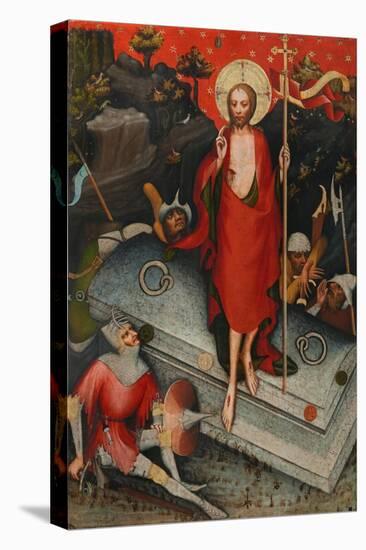 The Resurrection, SS James the Less, Bartholomew, Philip, after 1380-Master of the Trebon Altarpiece-Premier Image Canvas