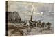 The Return of the Fishing Boats, Etretat, 1879 (Oil on Panel)-Giovanni Boldini-Premier Image Canvas