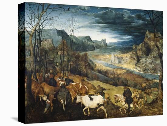 The Return of the Herd-Pieter Bruegel the Elder-Stretched Canvas