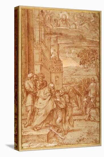 The Return of the Prodigal Son, after Annibale Carracci-Annibale Carracci-Premier Image Canvas