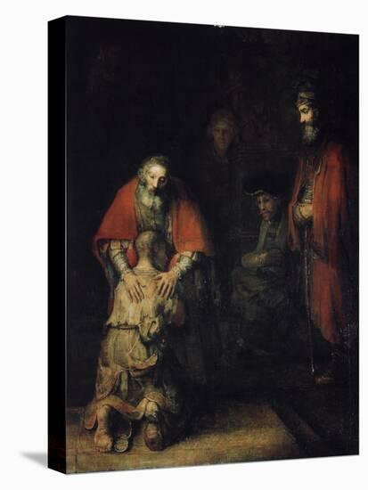 The Return of the Prodigal Son, C1668-Rembrandt van Rijn-Premier Image Canvas