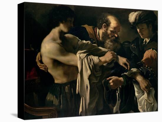 The Return of the Prodigal Son-Guercino (Giovanni Francesco Barbieri)-Premier Image Canvas