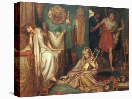 The Return of Tibullus to Delia, 1868-Dante Gabriel Rossetti-Premier Image Canvas