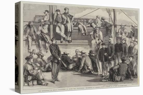 The Revolution in Sicily, Volunteers on Board the Washington Proceeding to Palermo-Thomas Nast-Premier Image Canvas