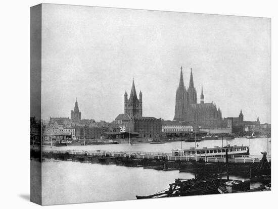 The Rhine at Cologne, Germany, 1893-John L Stoddard-Premier Image Canvas