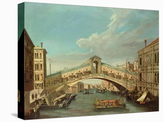 The Rialto Bridge, Venice-Canaletto-Premier Image Canvas
