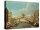 The Rialto Bridge, Venice-Canaletto-Premier Image Canvas