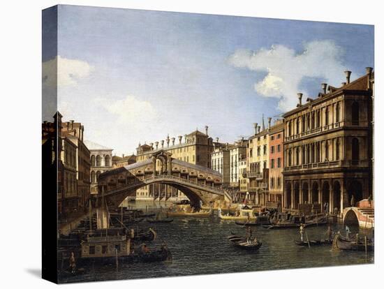 The Rialto Bridge-Canaletto-Premier Image Canvas