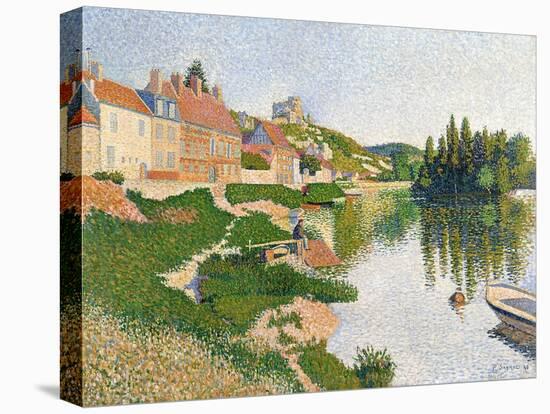 The River Bank, Petit-Andely, 1886-Paul Signac-Premier Image Canvas