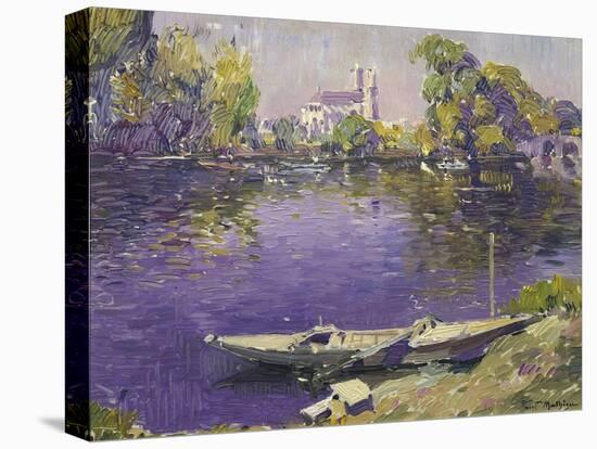 The River Seine at Mantes-Paul Mathieu-Premier Image Canvas