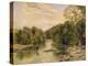 The River Tees at Rokeby, Yorkshire, C.1860-Thomas Creswick-Premier Image Canvas