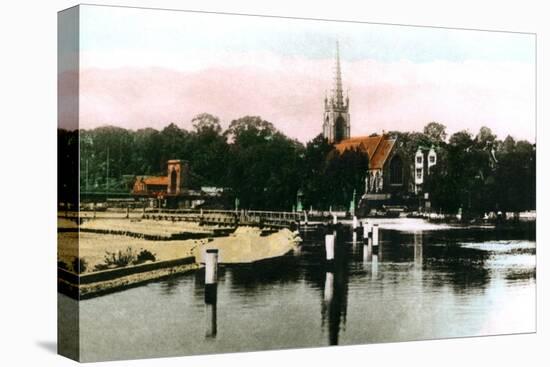 The River Thames at Marlow, Buckinghamshire, 1926-null-Premier Image Canvas