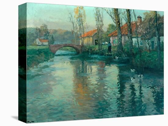 The River-Fritz Thaulow-Premier Image Canvas