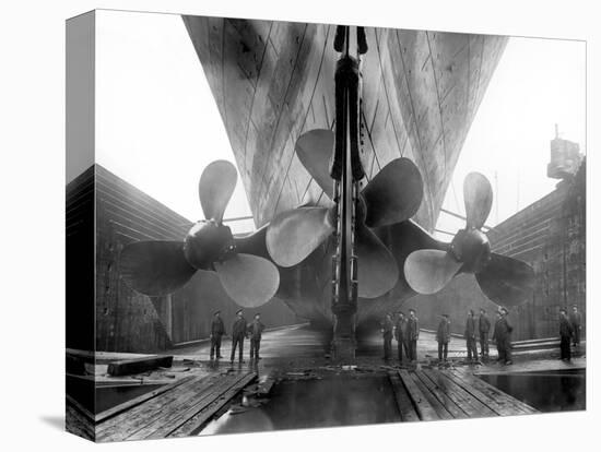 The Rms Titanic‚Äôs Propellers as the Mighty Ship Sits in Dry Dock-Stocktrek Images-Premier Image Canvas