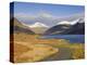 The Road Alongside Wastwater to Wasdale Head and Yewbarrow, Great Gable and the Scafells, Wasdale, -James Emmerson-Premier Image Canvas