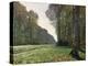 The Road to Bas-Breau, Fontainebleau, circa 1865-Claude Monet-Premier Image Canvas
