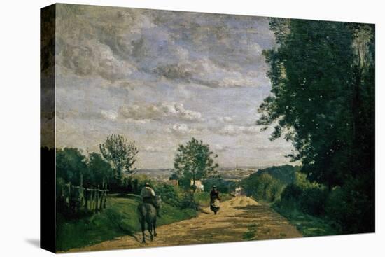 The Road To Sevres, 1858-1859-Jean-Baptiste-Camille Corot-Premier Image Canvas