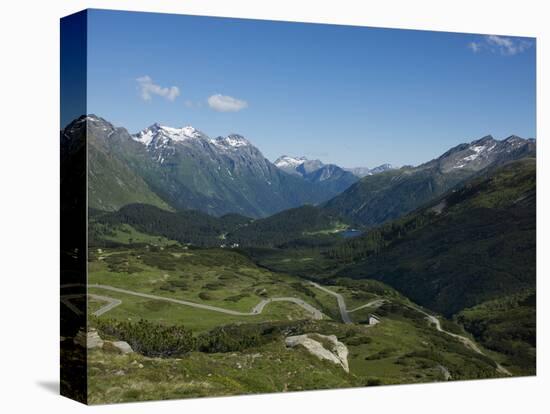 The Road to Splugen Pass, Canton Graubunden, Swiss Alps, Switzerland, Europe-Angelo Cavalli-Premier Image Canvas