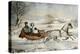 The Road, Winter, 1853-Currier & Ives-Premier Image Canvas