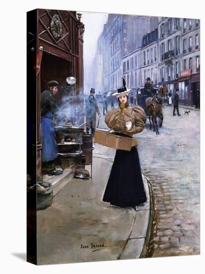 The Roasted Chestnut Seller-Jean Béraud-Premier Image Canvas