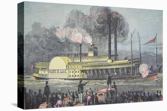 The 'Robert E. Lee', C.1870 (Coloured Engraving)-American-Premier Image Canvas